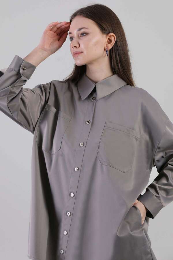Oversize Shirt Gray - 2
