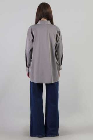 Oversize Shirt Gray - 4