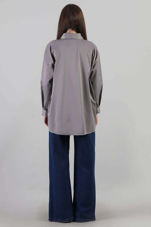 Oversize Shirt Gray - 4