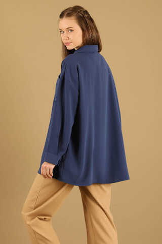 Oversize Shirt Indigo - 5