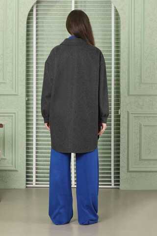 Oversize Shirt Jacket Anthracite - 6