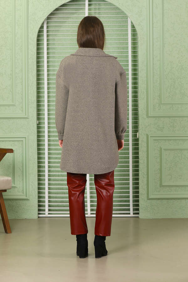 Oversize Shirt Jacket Soil - 5