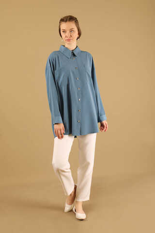 Oversize Shirt Light Blue - 1