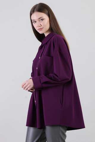 Oversize Shirt Plum - 1