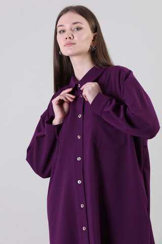 Oversize Shirt Plum - 3