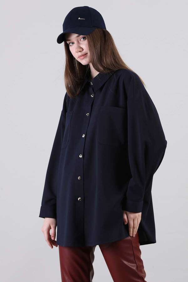Oversizee Shirt Navy