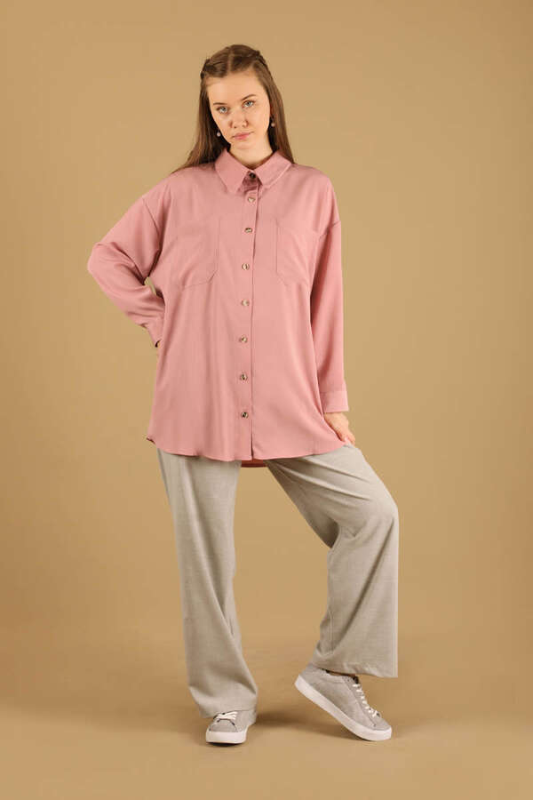 Oversize Shirt Powder - 1