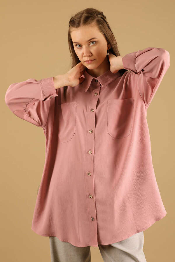 Oversize Shirt Powder - 4