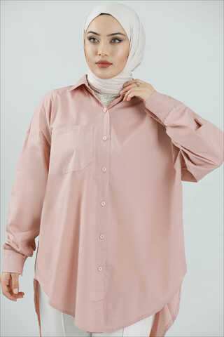 Oversize Shirt Powder Pink  - 2