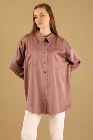 Oversize Shirt Dried Rose - 2