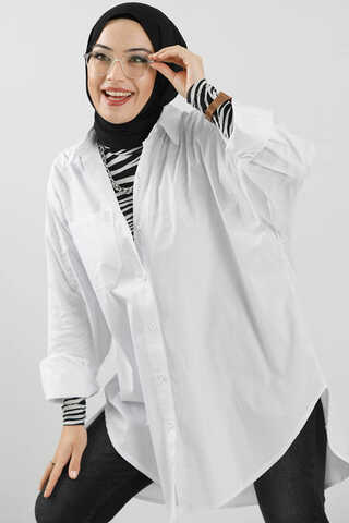 Oversize Shirt White - 1