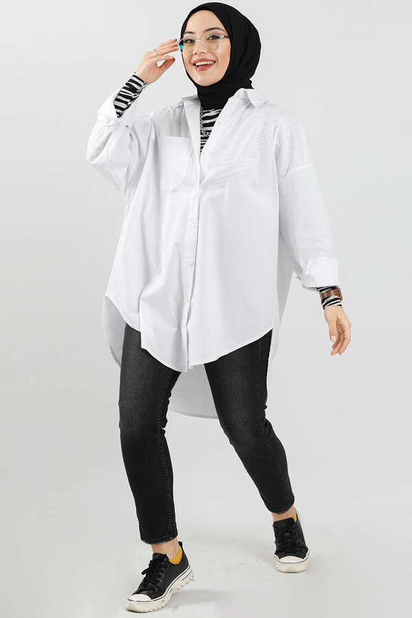 Oversize Shirt White - 2