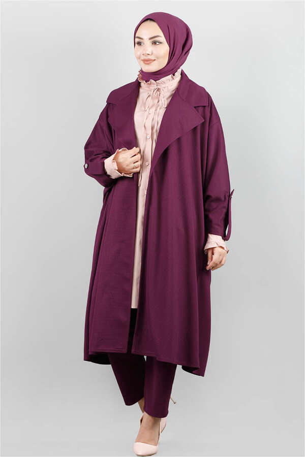 Oversize Suit Plum - 1