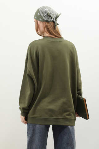 Oversize Sweat Haki - 7