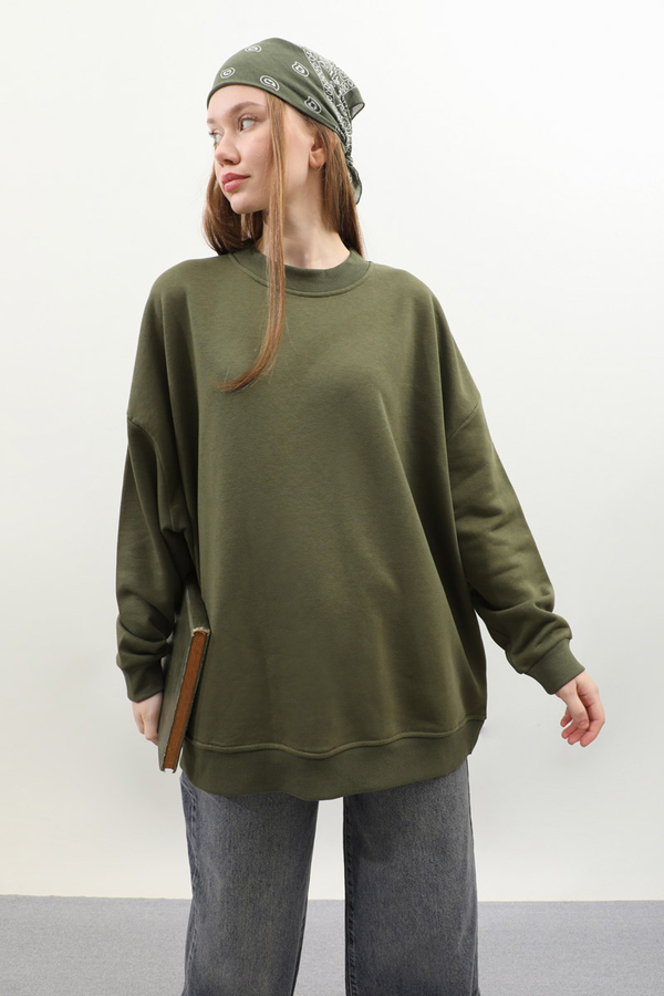 Oversize Sweat Haki - 4
