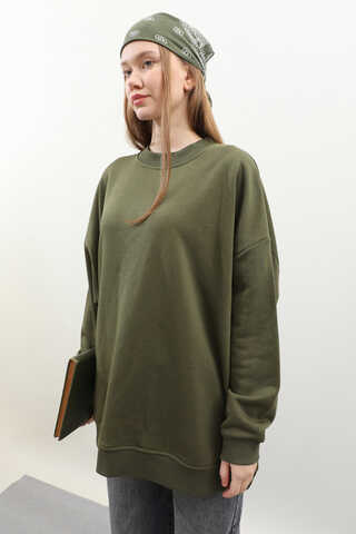 Oversize Sweat Haki - 5
