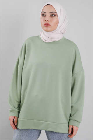Oversize Sweat Çağla Yeşili - 2