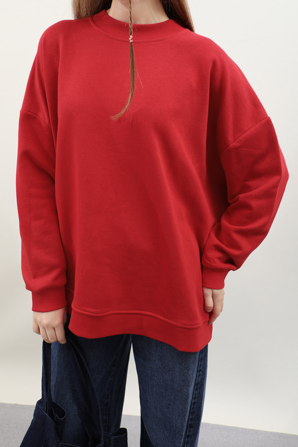 Oversize Sweat Kırmızı - 2