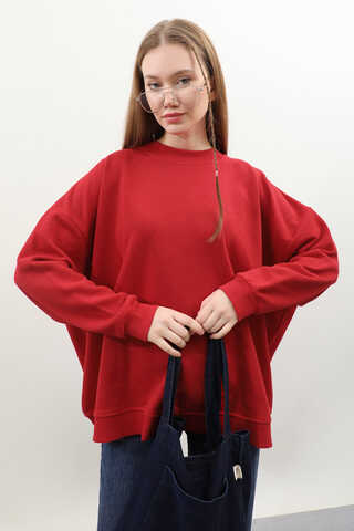 Oversize Sweat Kırmızı - 5