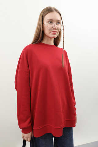 Oversize Sweat Kırmızı - 6