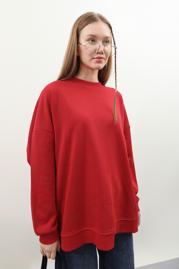Oversize Sweat Kırmızı - 6