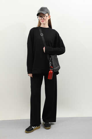 Oversize Sweat Siyah - 3
