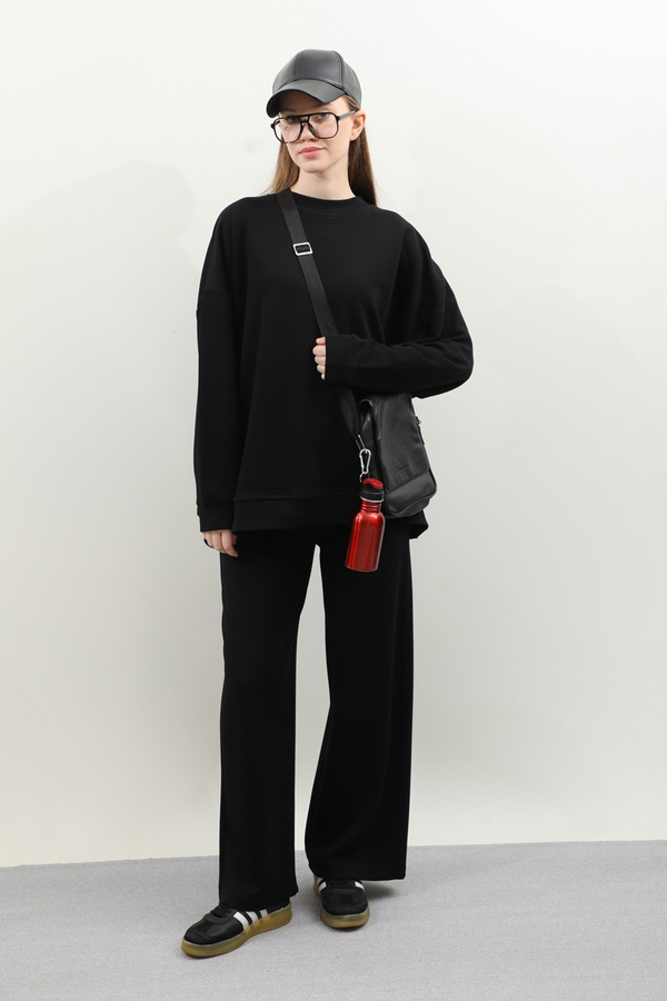 Oversize Sweat Siyah - 3