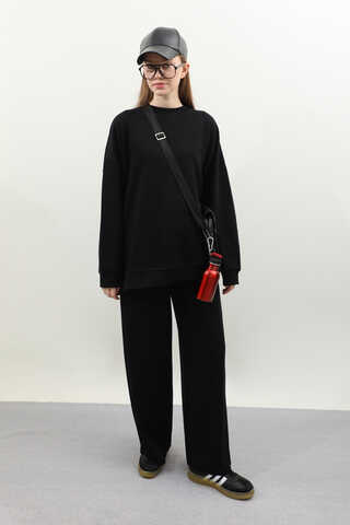 Oversize Sweat Siyah - 4