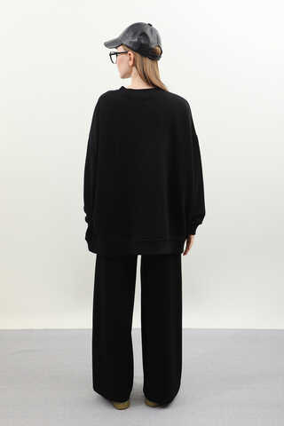 Oversize Sweat Siyah - 10