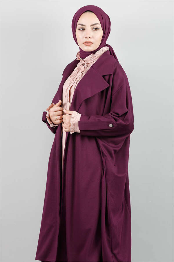 Oversize Takım Mürdüm - 3