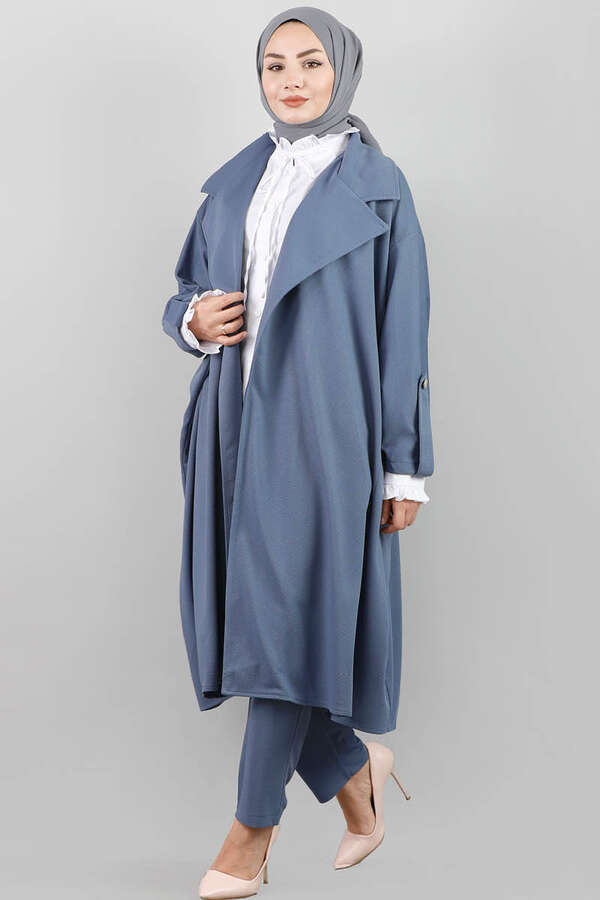 Oversize Takım Mavi - 1