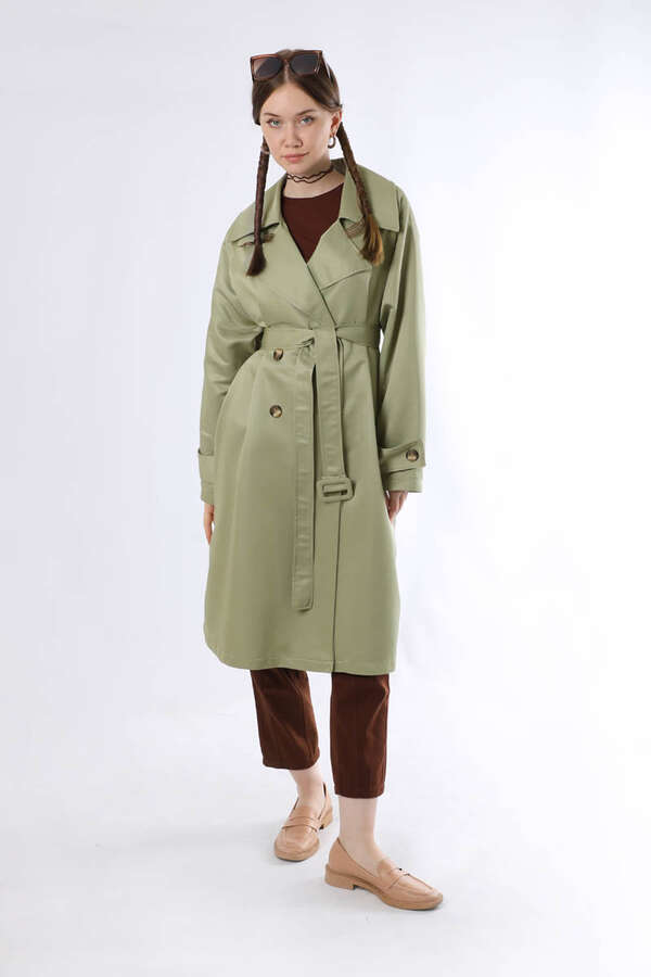Oversize Trench Coat Mint - 3