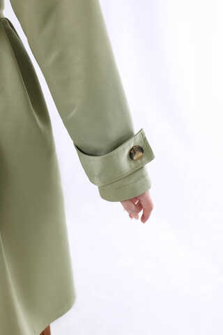 Oversize Trench Coat Mint - 6