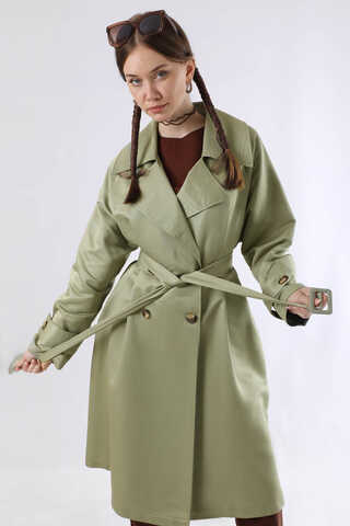 Oversize Trençkot Mint - 2