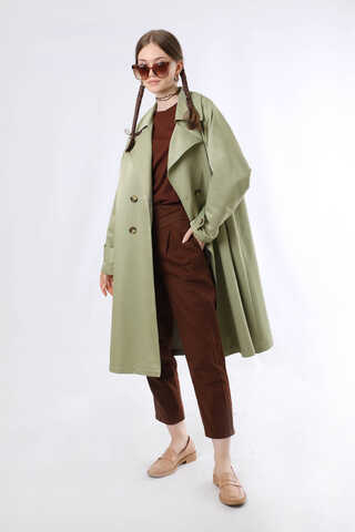 Oversize Trençkot Mint - 5