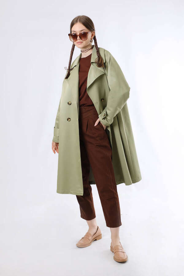 Oversize Trençkot Mint - 5