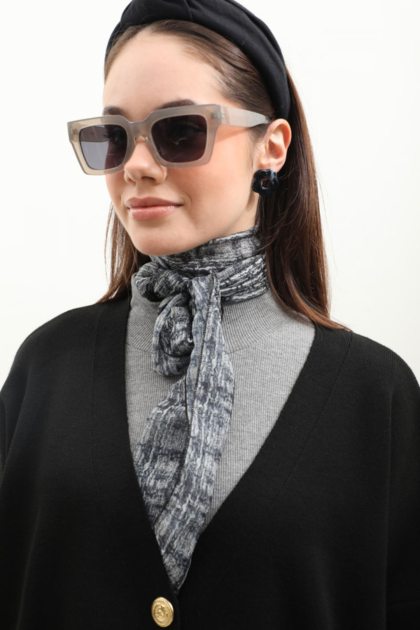 Oversize Triko Hırka Siyah - 8