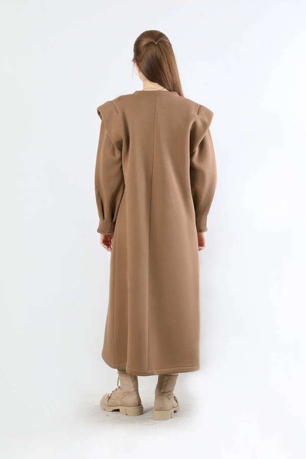 Three Drawstring Dress Beige - 6