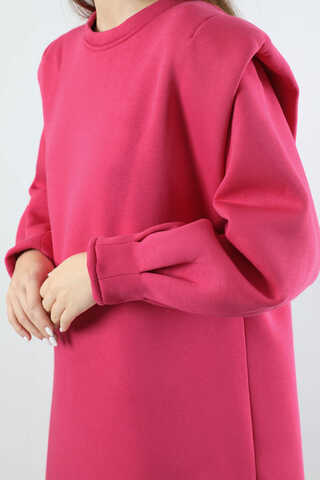Oversize Three Thread Dress Pink - 4