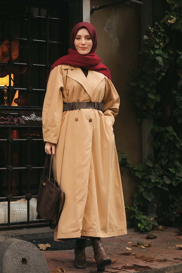 Oversize Vintage Trençkot Camel 