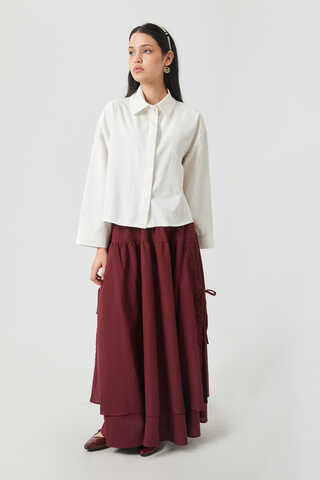 Oversized Short Shirt White - 2