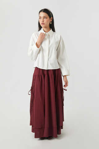 Oversized Short Shirt White - 4