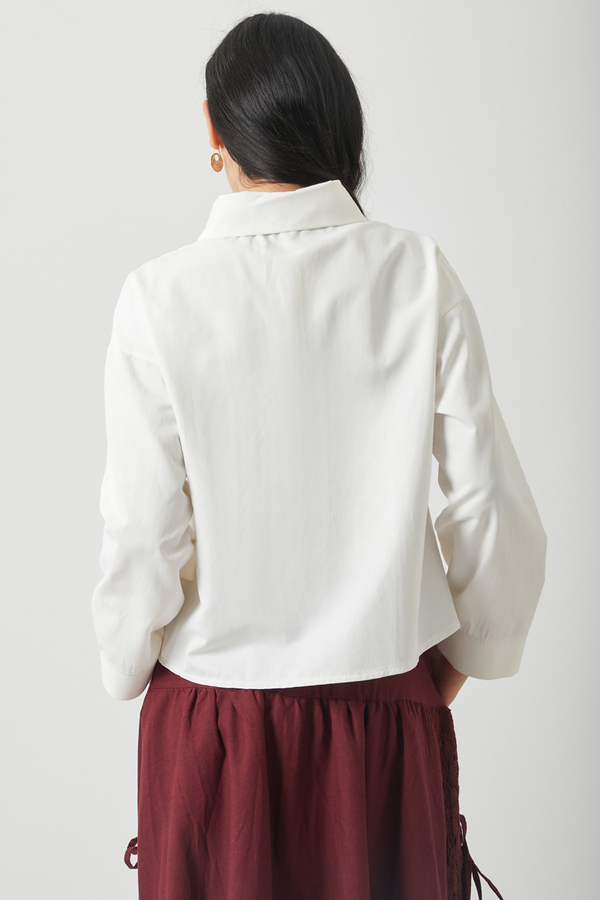 Oversized Short Shirt White - 11