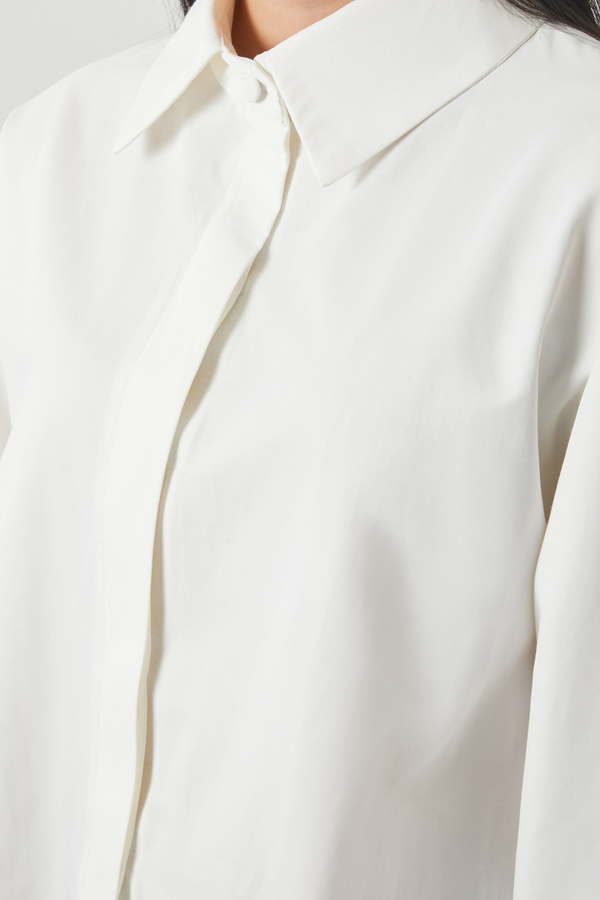 Oversized Short Shirt White - 6