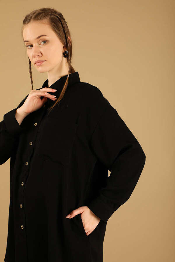 Oversizee Shirt Black - 4