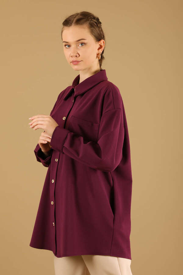 Oversize Shirt Claret Red 