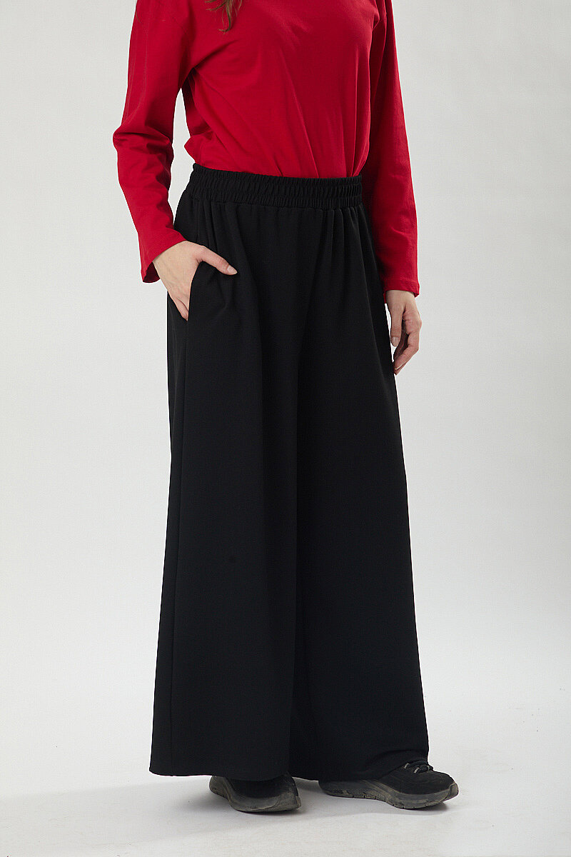 Oysho Geniş Pantolon Siyah - 2