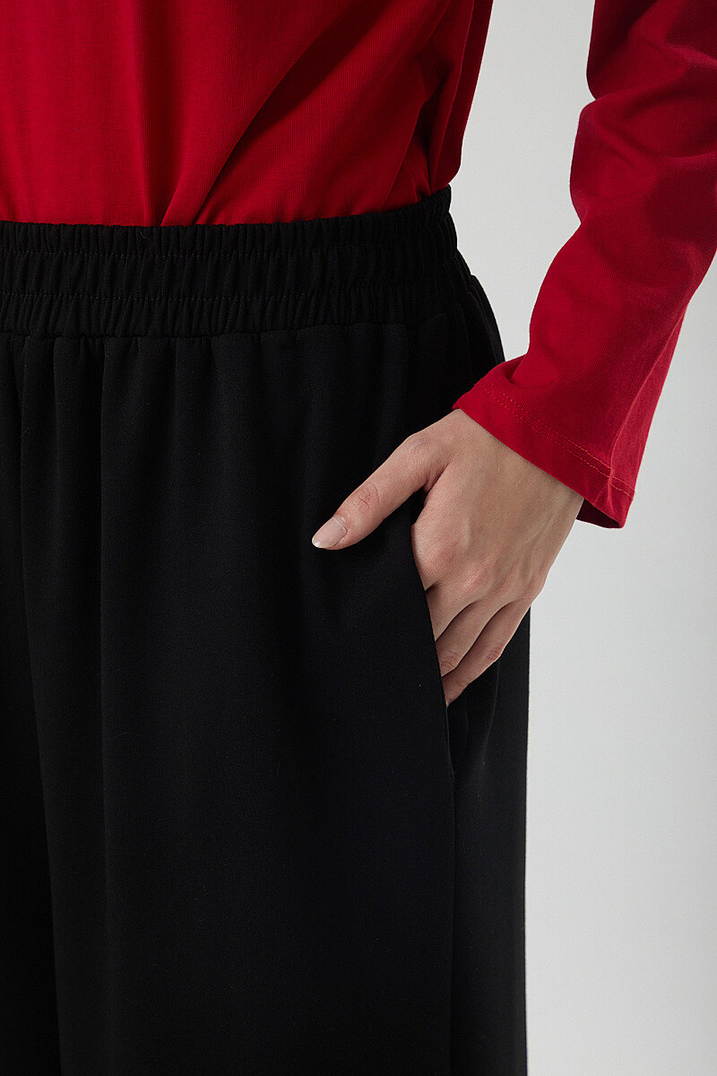 Oysho Geniş Pantolon Siyah - 3