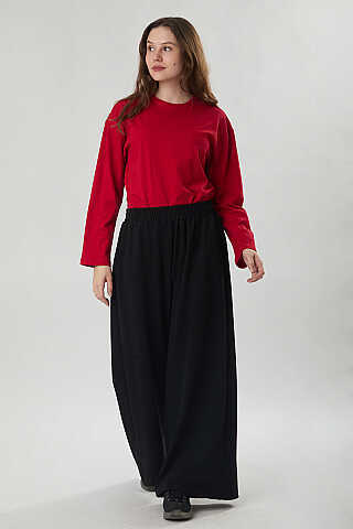 Oysho Geniş Pantolon Siyah - 4