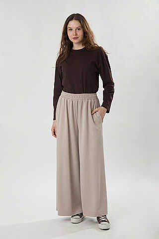 Oysho Geniş Pantolon Taş - 1